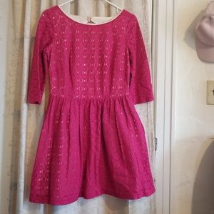 Lilly Pulitzer Dresses - Lilly Pulitzer magenta pink lace dress Lilly Pulitzer Dresses - Lilly Pulitzer magenta pink lace dress